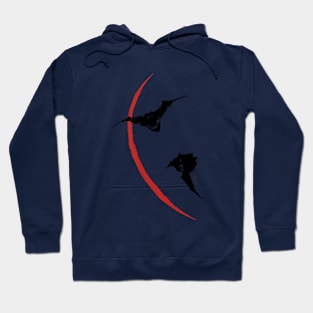 Two Bats in Flight Hoodie